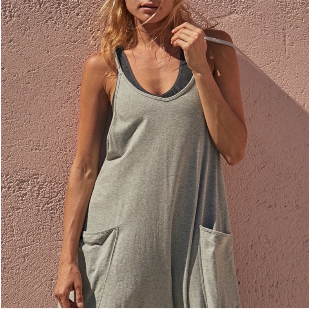 Like New Free People Gray Hotshot Onesie - Picture 3 of 10